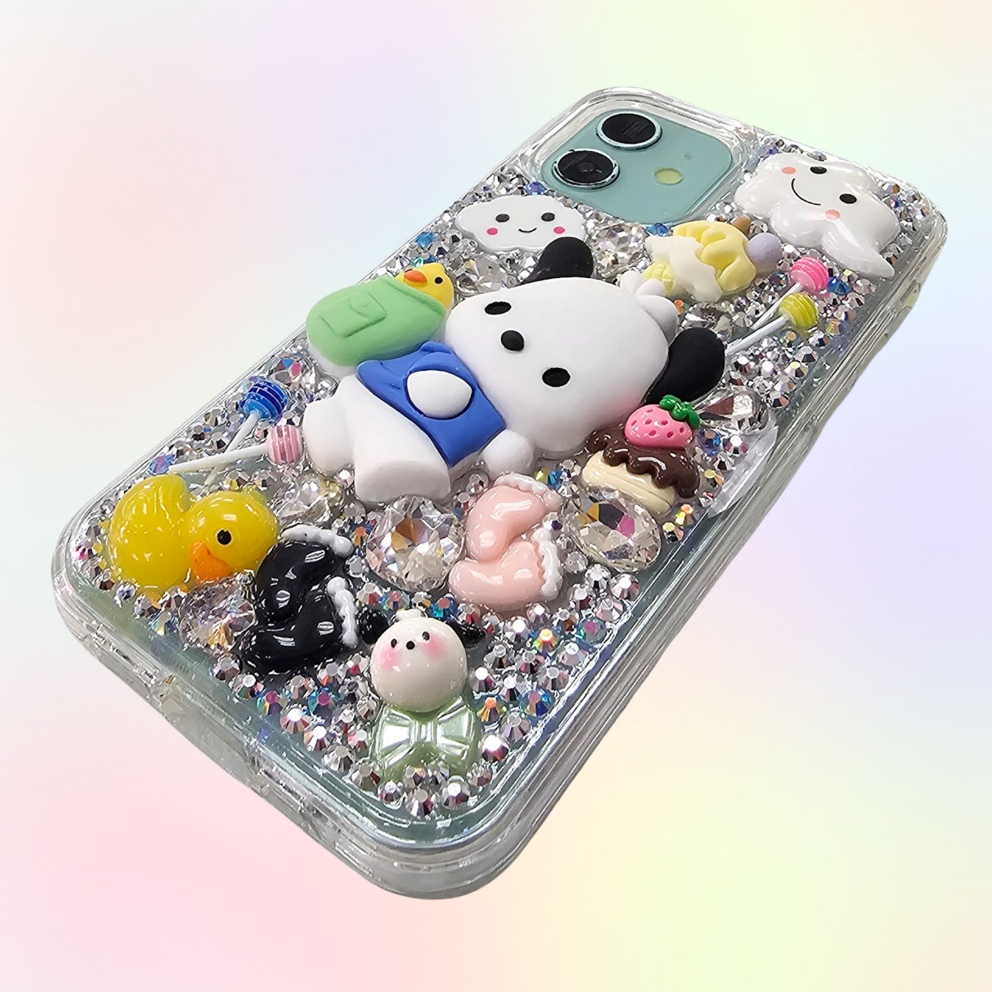 Dog 3D Bling Rhinestone Handmade Phone Case