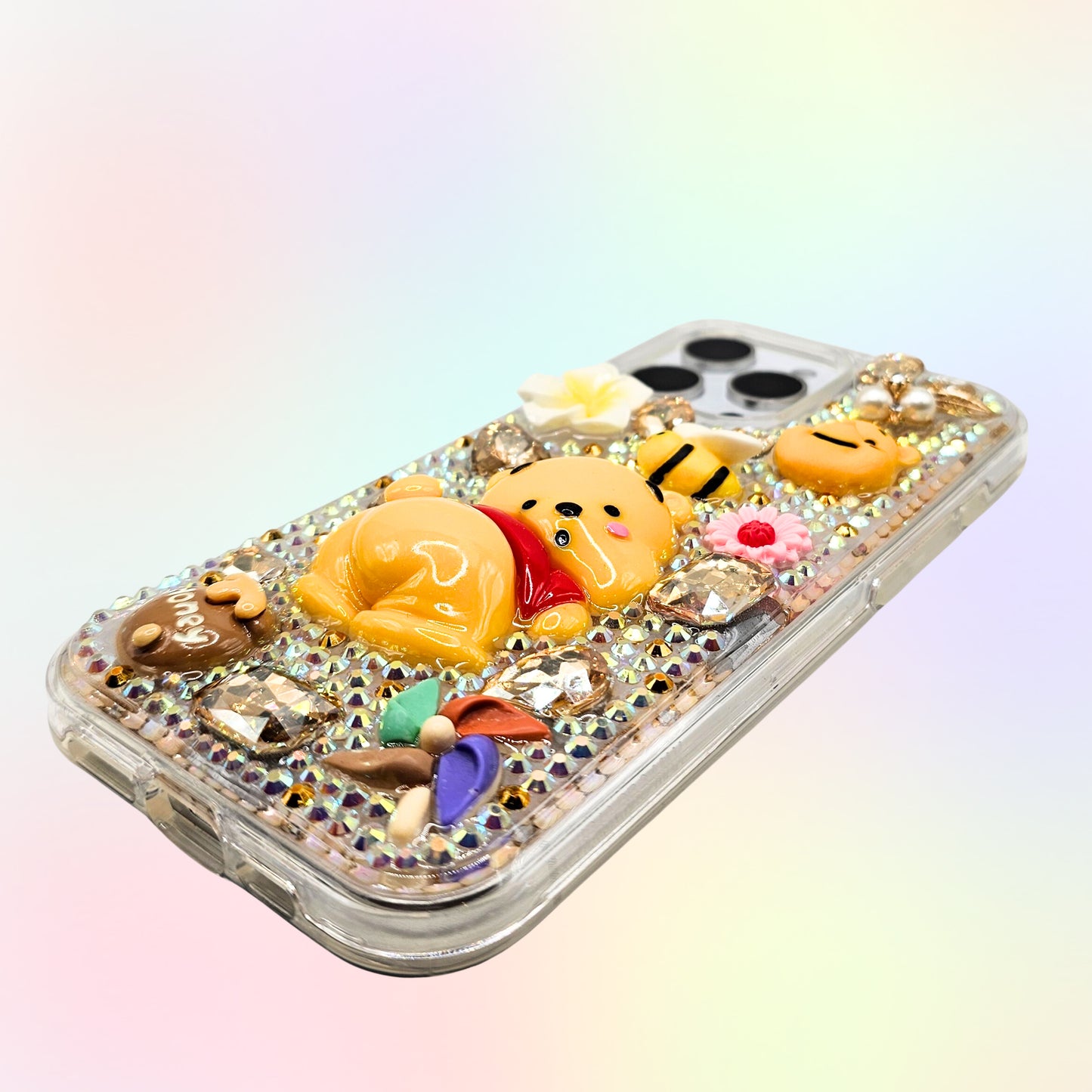 Honey Bear 3D Bling Rhinestone Hand Made Case