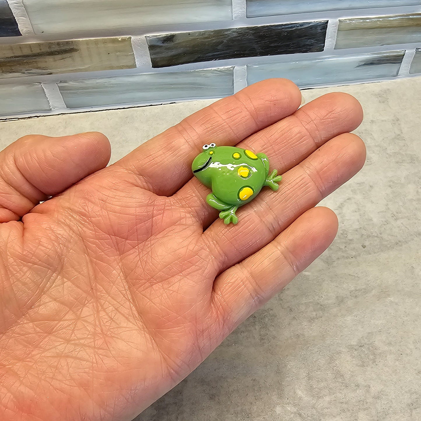 5 pcs Frog Kawaii Cute Cabochons Resin Flatback #CAB060