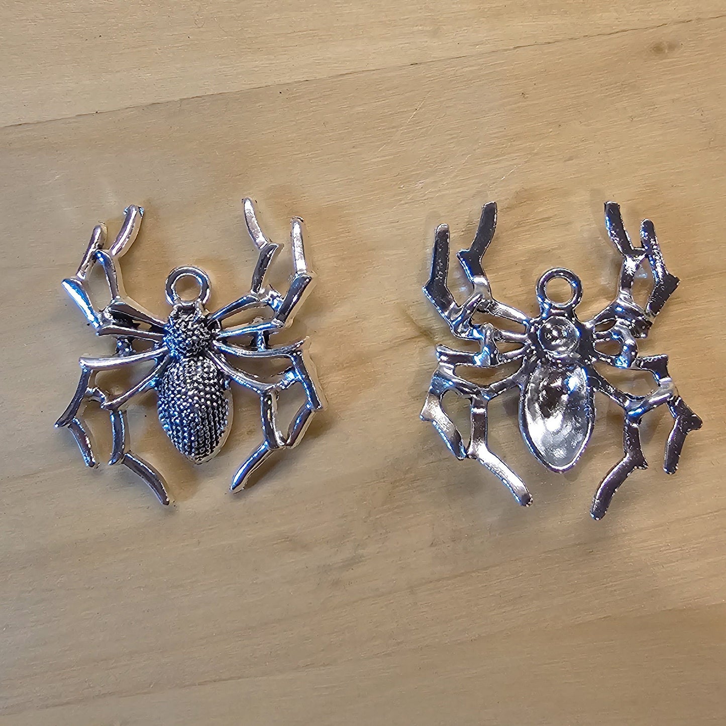 2/5/10 Pcs Spider Silver Tone Charm, Charms 35mm #CM009