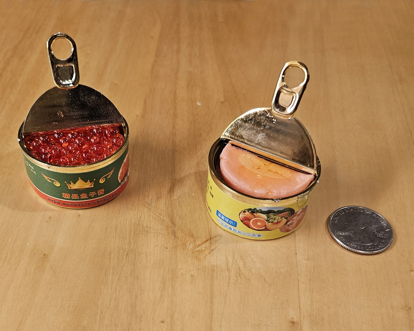 1 Pc Caviar Ham Spam Canned Food Miniature Food Charm #KR012