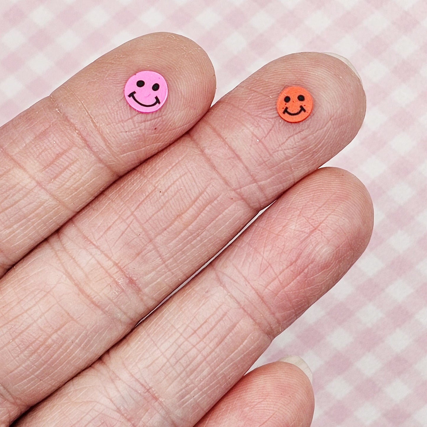 10/30 grams Multicolor Happy Smiley Face Polymer Clay Faux Fake Confetti Sprinkles Clay Slices Emoji Sprinkles #SK006