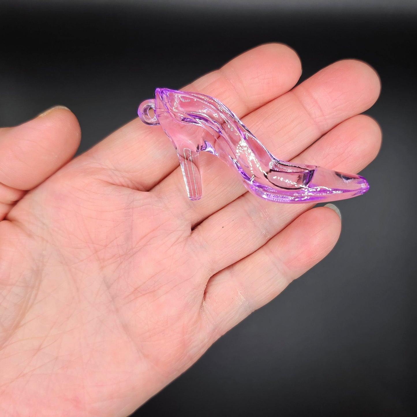 Large Multicolor Acrylic Adorable 3D High Heel Shoe Charms Pendant 60mm x 20mm x 30mm 5/10 Pcs #CAB027