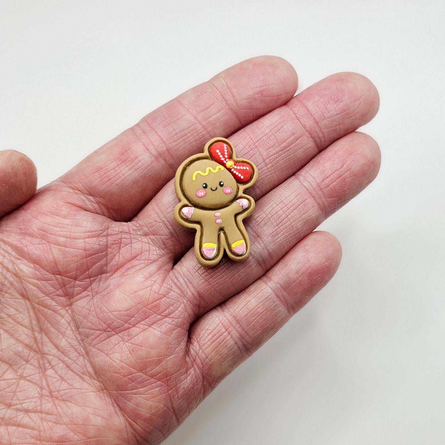 4/10/25 Pcs Christmas Gingerbread Cabochons Resin Flatback Cookie Xmas Holiday # CAB002