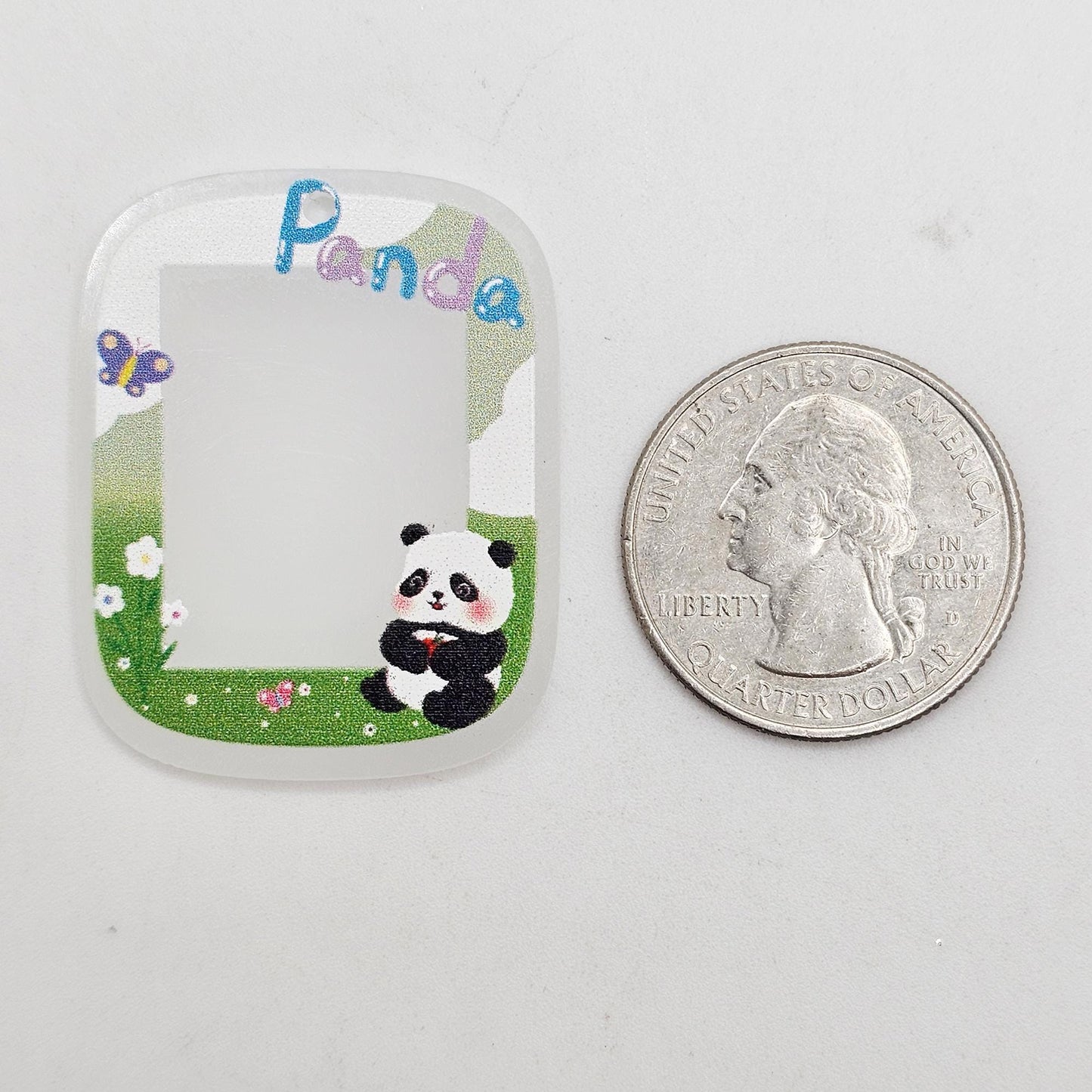 6/20 Pcs Mini Frame Pendant Charm Acrylic Frame Tag #CAB166