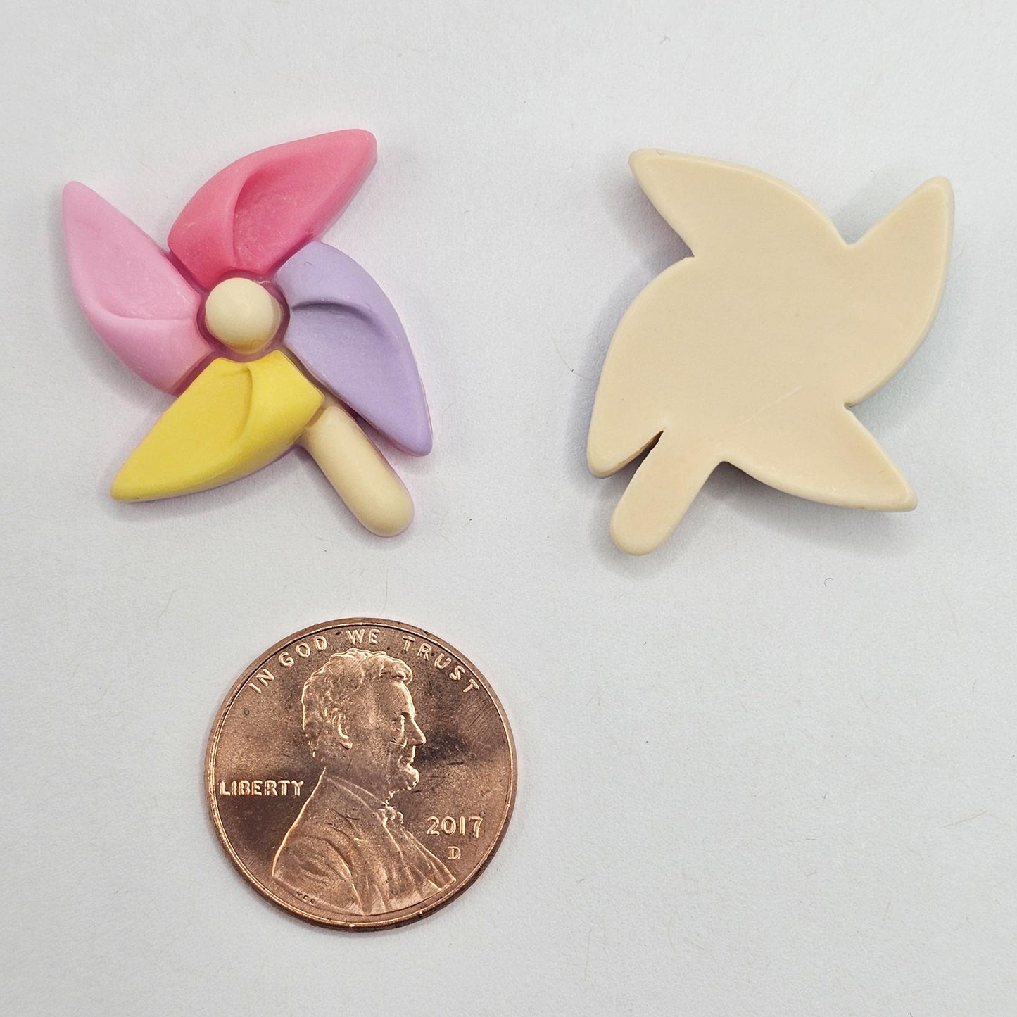 6/20 Pcs Multicolor Windmill Pinwheel Cabochon, Wind Spinner Flatback Cabochons #CAB222