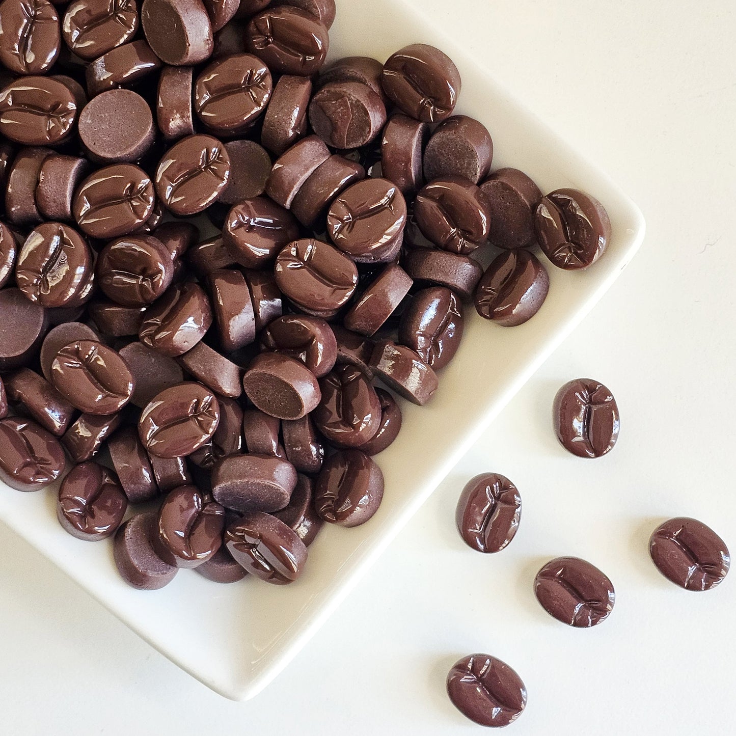 20 Pcs Fake Coffee Beans NOT EDIBLE Coffee Bean Resin Flat Back Cabochon CAB229