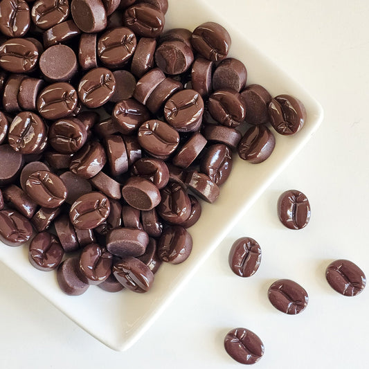 20 Pcs Fake Coffee Beans NOT EDIBLE Coffee Bean Resin Flat Back Cabochon CAB229