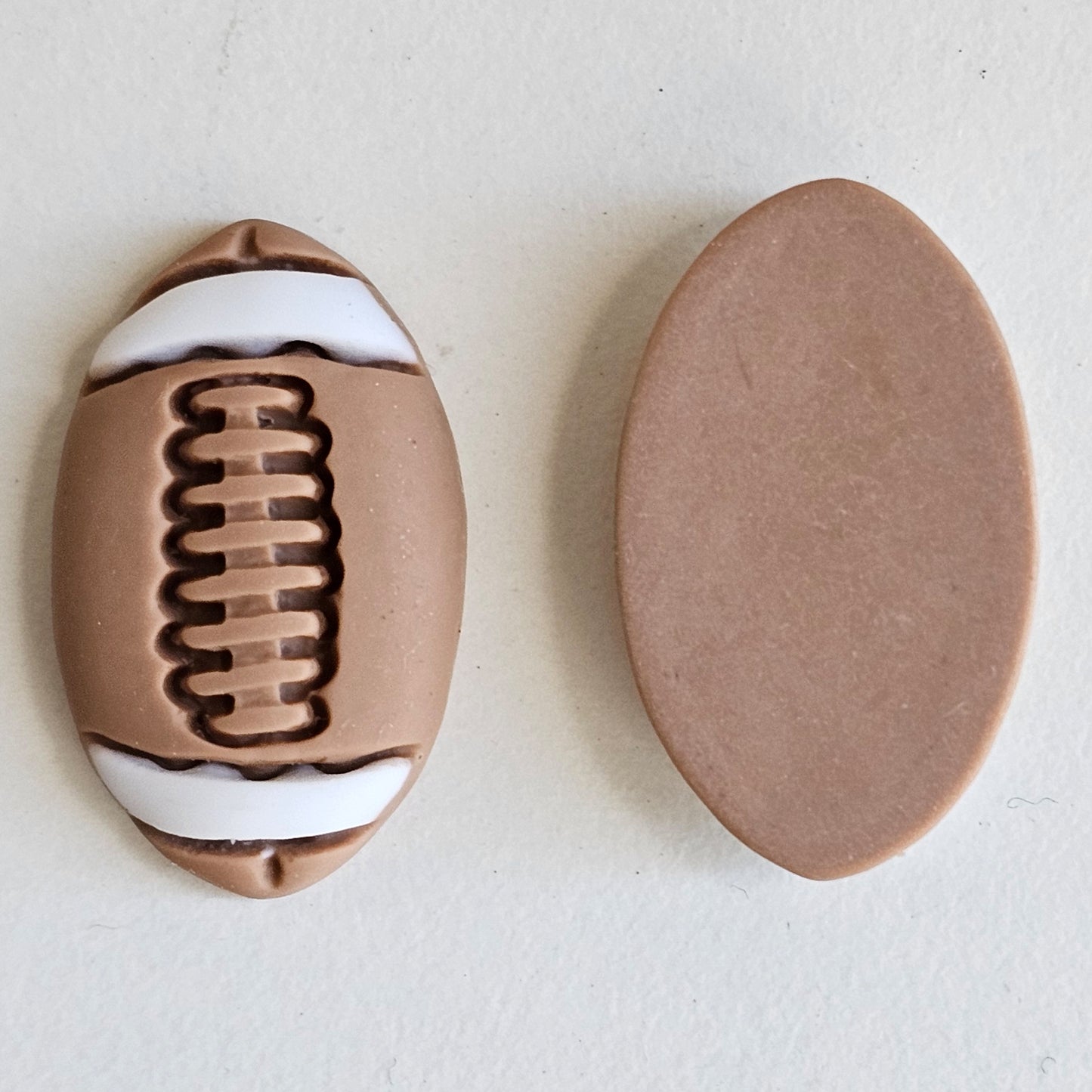 10 pcs football Resin Flat Back Cabochons, Flatback Cabochon 23mm #CAB230