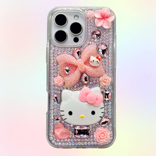Kitty 3D Bling Rhinestone Handmade Phone Case