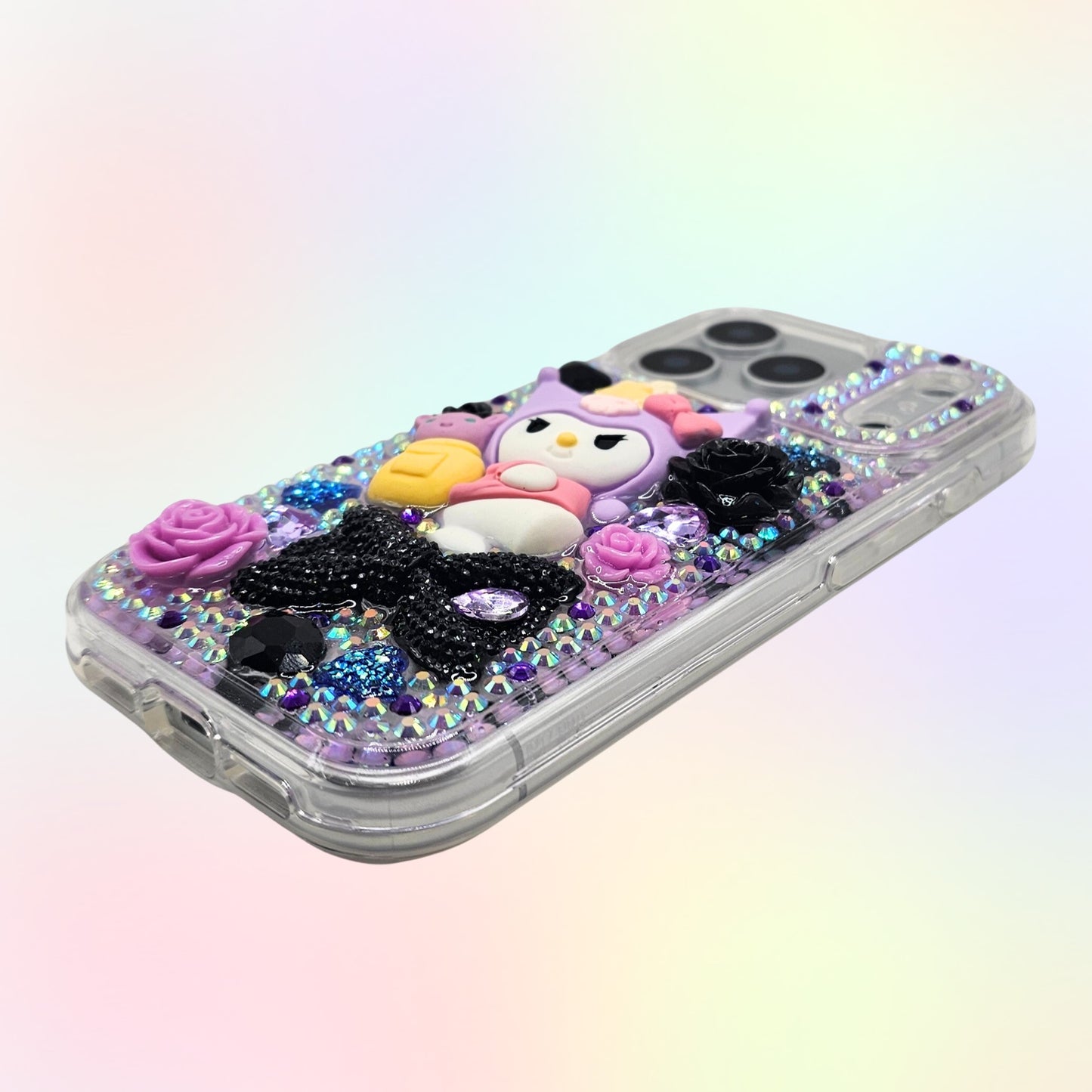 Mischievous Rabbit 3D Bling Rhinestone Handmade Phone Case