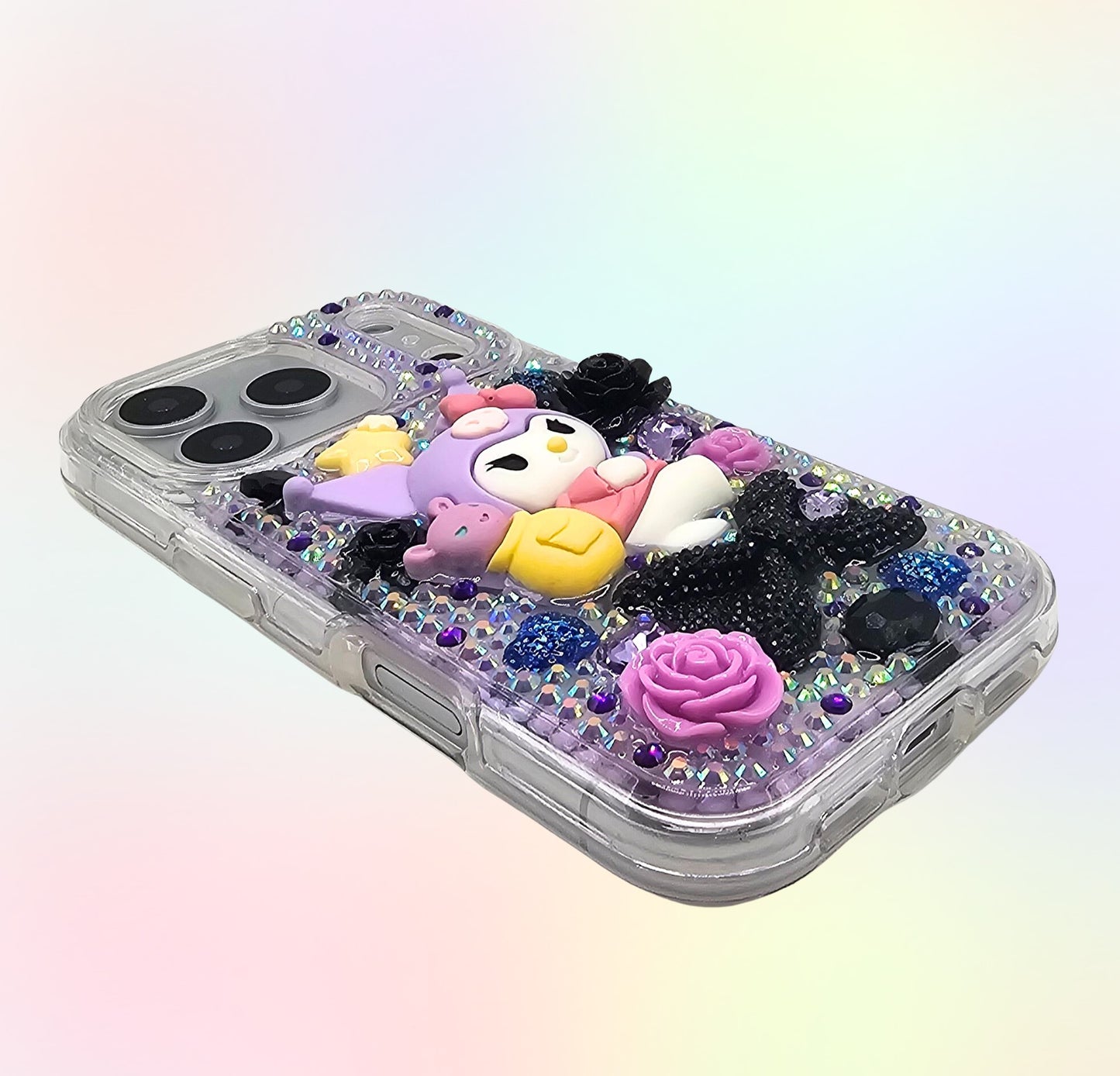Mischievous Rabbit 3D Bling Rhinestone Handmade Phone Case