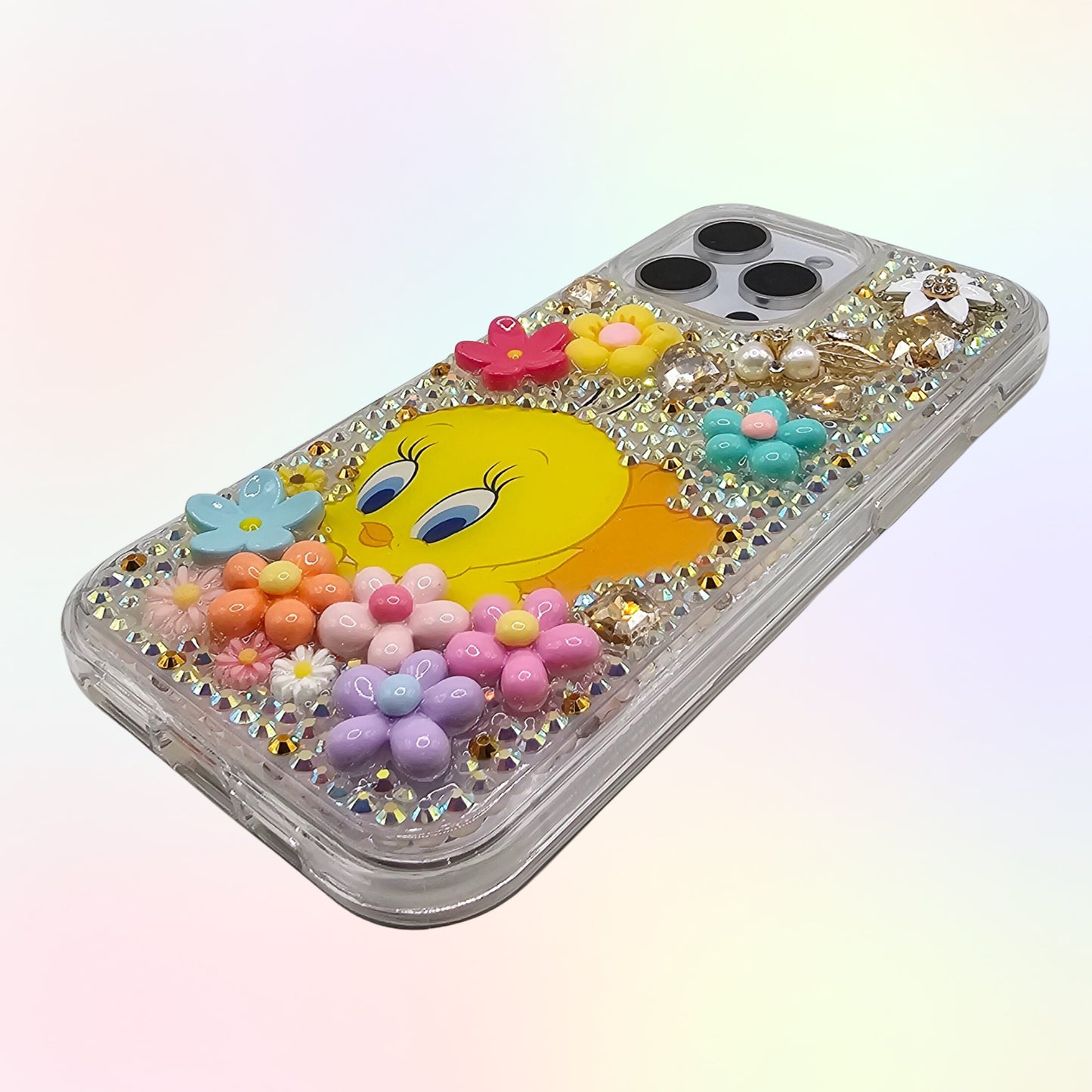 Tweety 3D Bling Rhinestone Hand Made Case