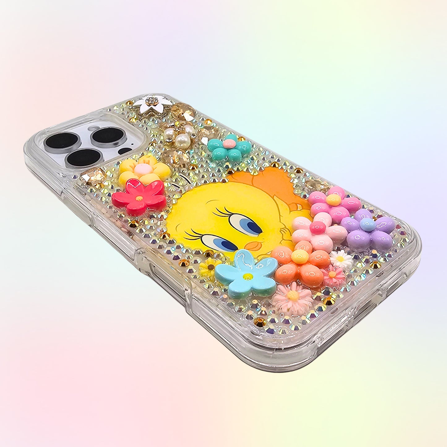 Tweety 3D Bling Rhinestone Hand Made Case