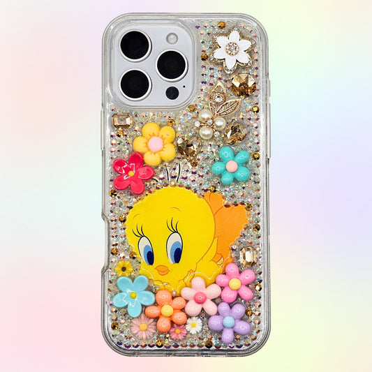 Tweety 3D Bling Rhinestone Hand Made Case