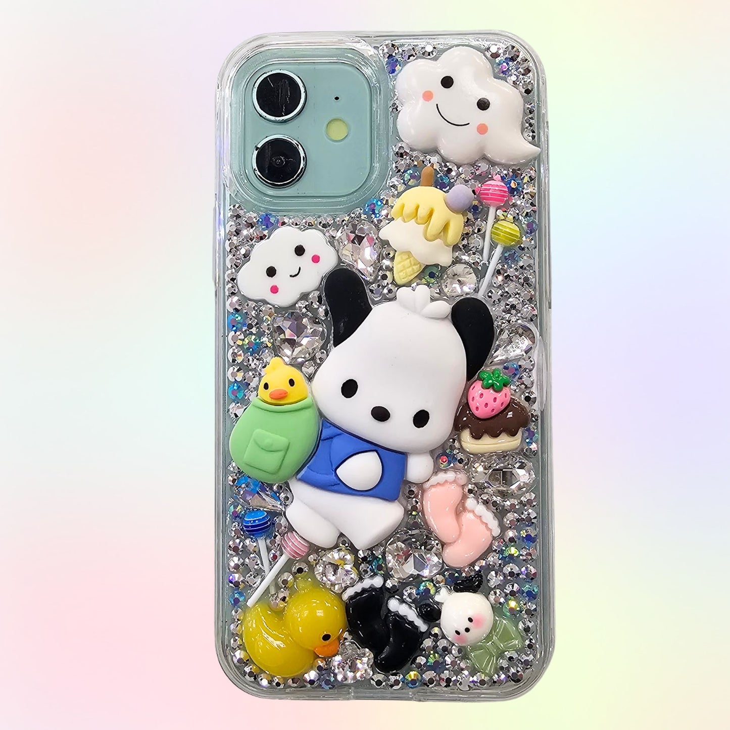 Dog 3D Bling Rhinestone Handmade Phone Case