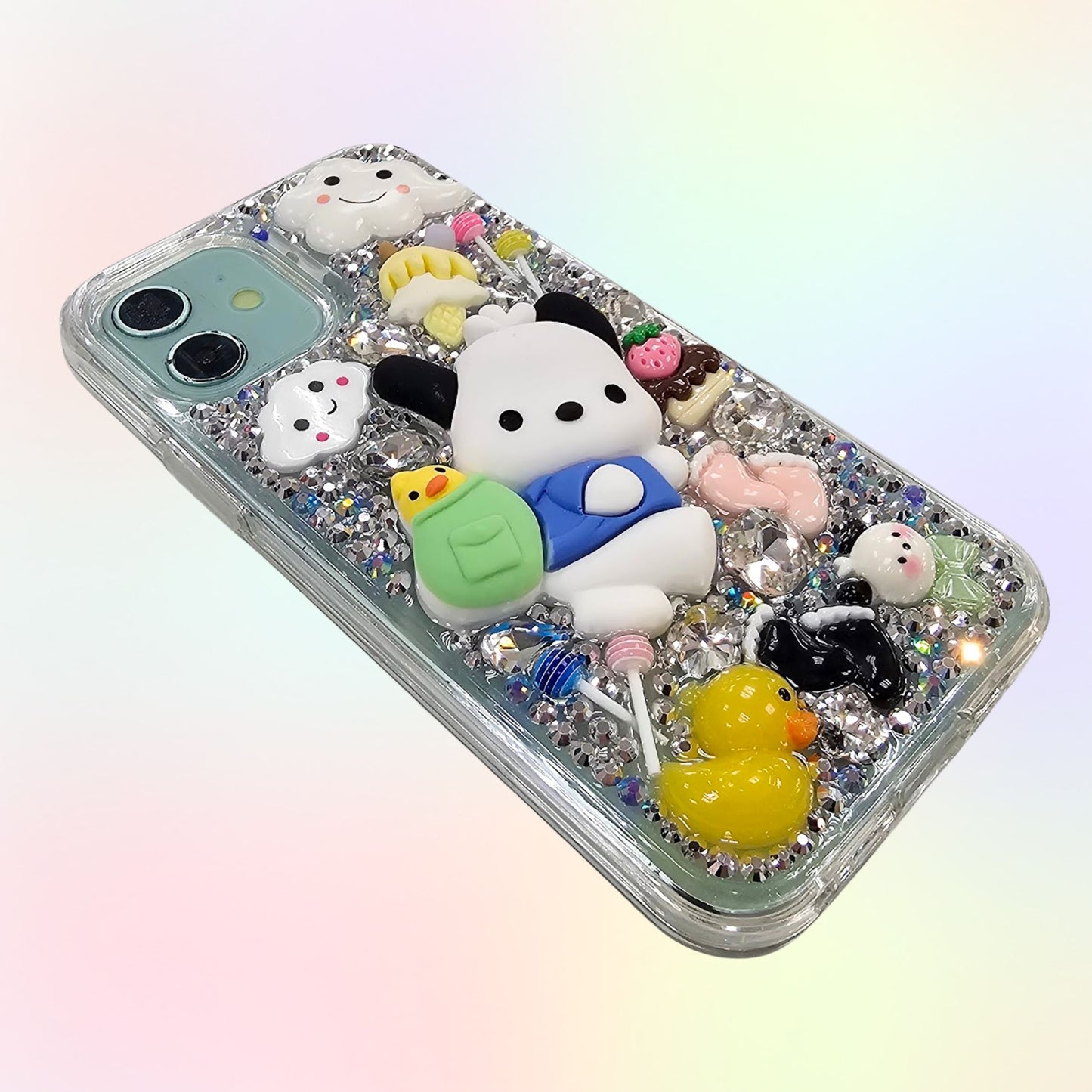 Dog 3D Bling Rhinestone Handmade Phone Case