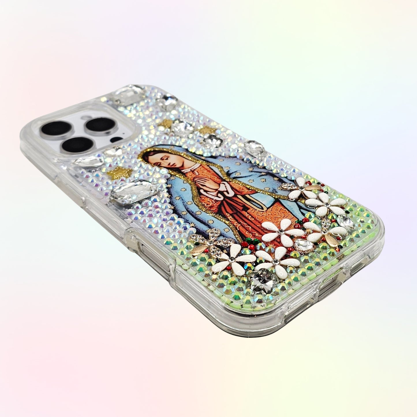 Guadalupe 3D Bling Rhinestone Hand Made Case