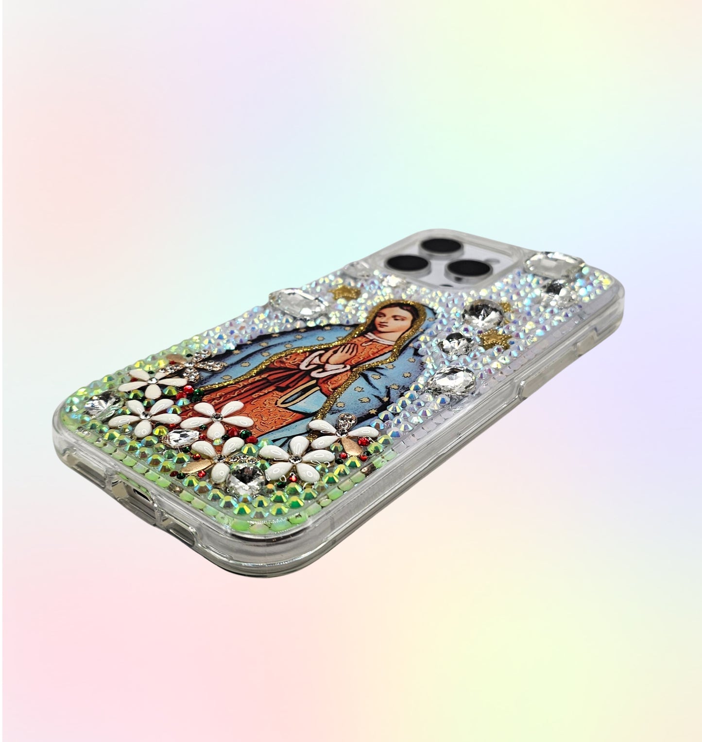 Guadalupe 3D Bling Rhinestone Hand Made Case