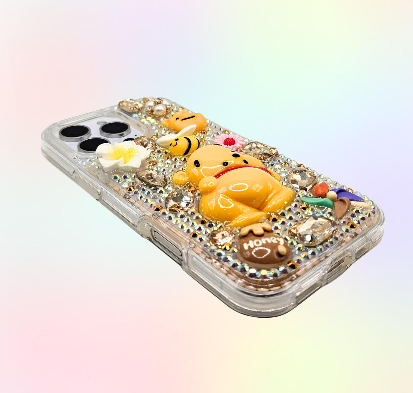 Honey Bear 3D Bling Rhinestone Hand Made Case