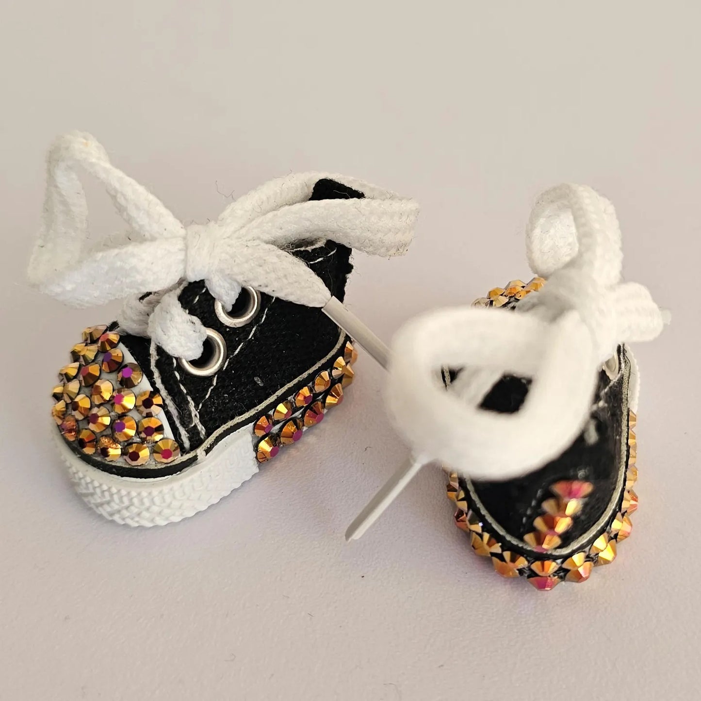 17cm Plush Doll Shoes Doll Bling Rhinestone Sneakers 3.5cm Shoes for Monster Plush Doll