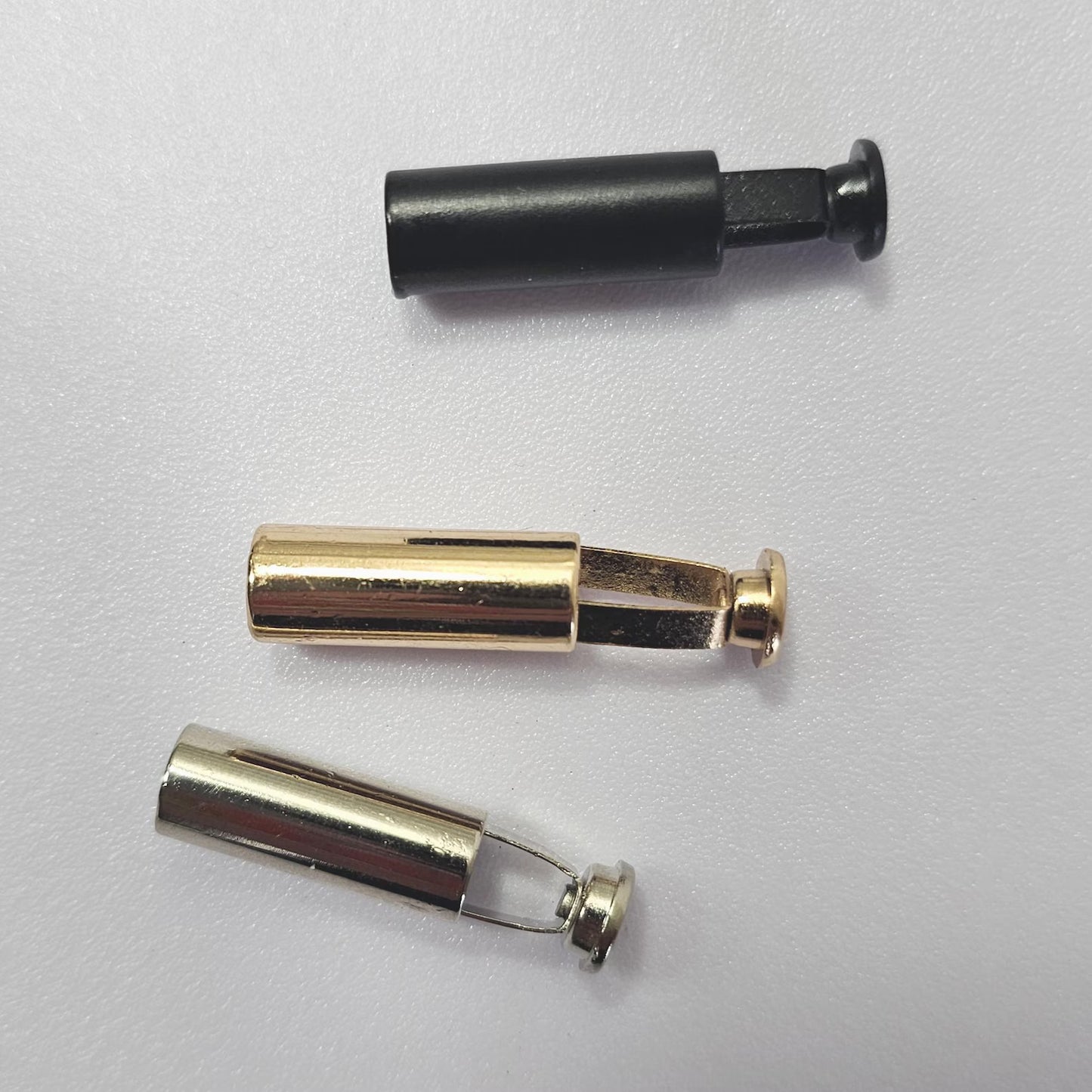 10 Pairs Metal Aglets Cord Locks Tube Drawstring Lock Stopper 7mm