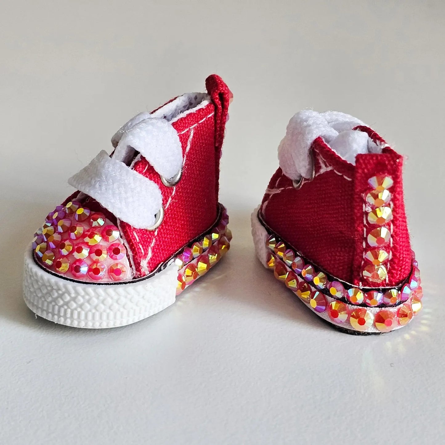17cm Plush Doll Shoes Doll Bling Rhinestone Sneakers 3.5cm Shoes for Monster Plush Doll