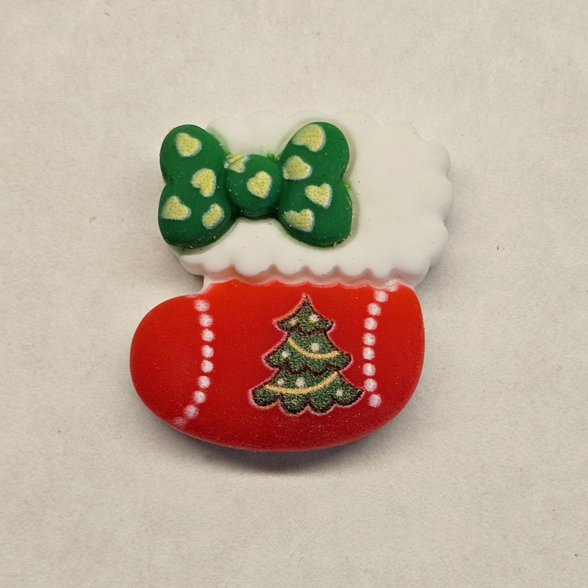 4/10/25 Pcs Christmas Stocking Cabochons Resin Flatback Xmas Holiday Cabochon #CAB008-A