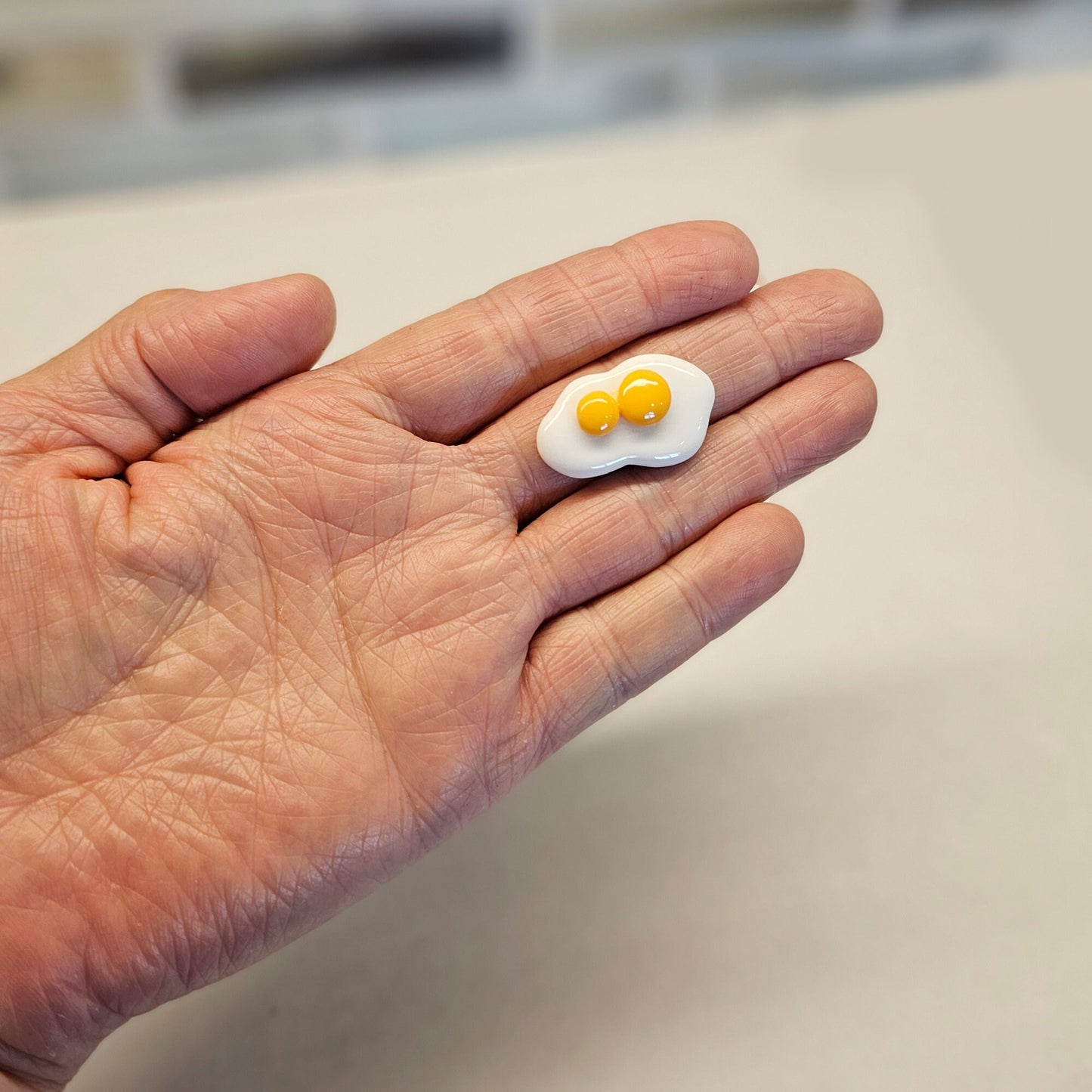 3 Pcs Miniature Food Toast Sunny Side Up Fried Egg Bread Sandwich Resin Flat Back #CAB051