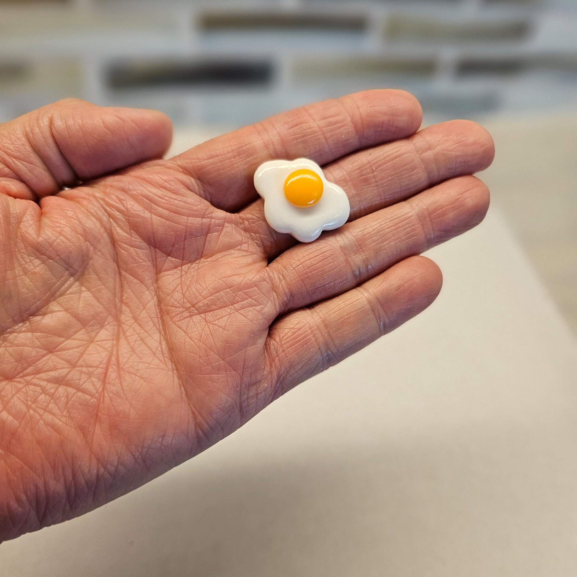 3 Pcs Miniature Food Toast Sunny Side Up Fried Egg Bread Sandwich Resin Flat Back #CAB051