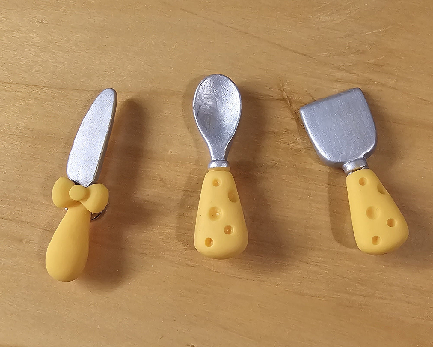 3 Pcs Cutlery Tableware Cabochons Resin Flat Back Knife Spoon spatula #CAB062