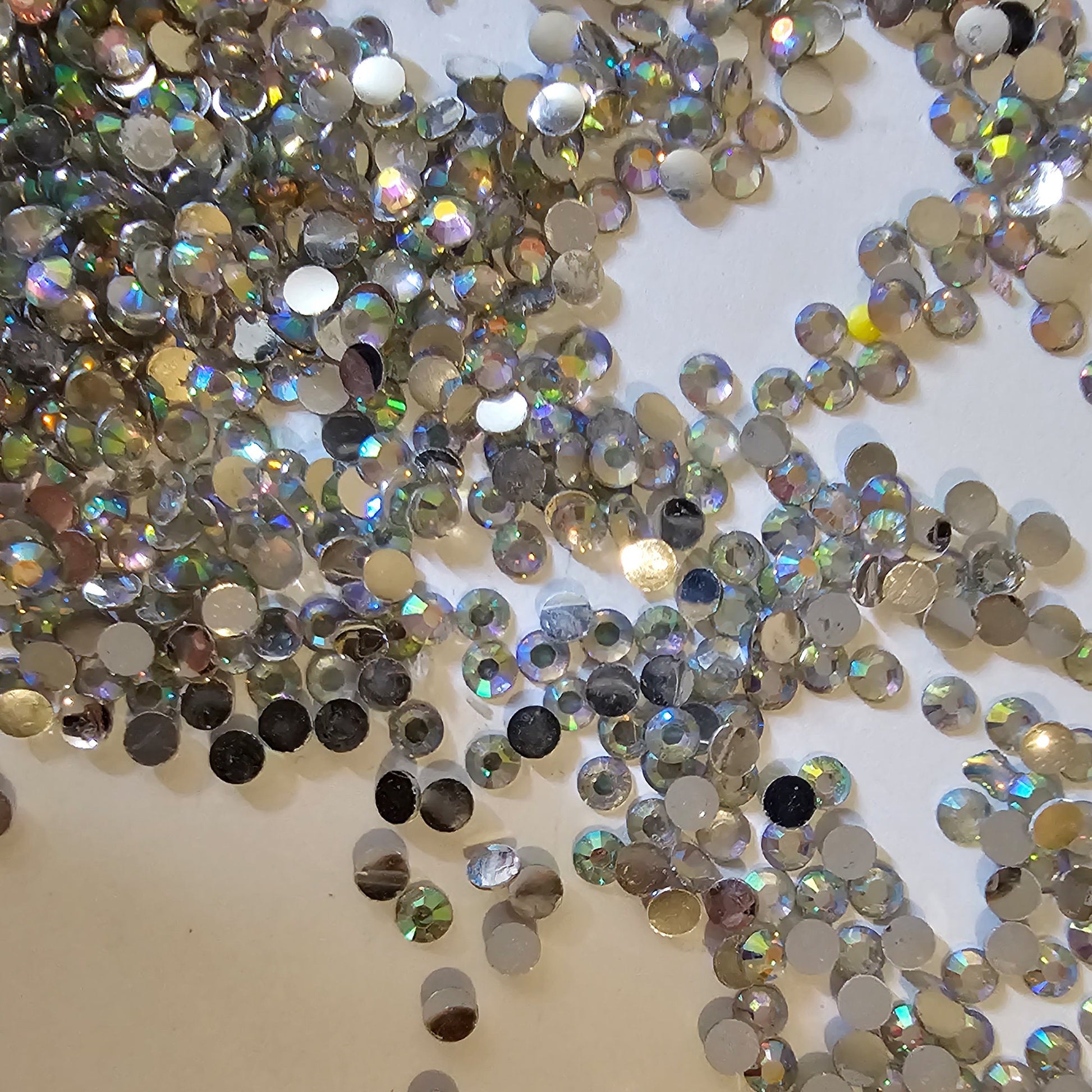 Bulk Flatback Resin Acrylic Rhinestones Non-Hotfix Crystal AB 2mm 3mm 4mm 5mm 6mm
