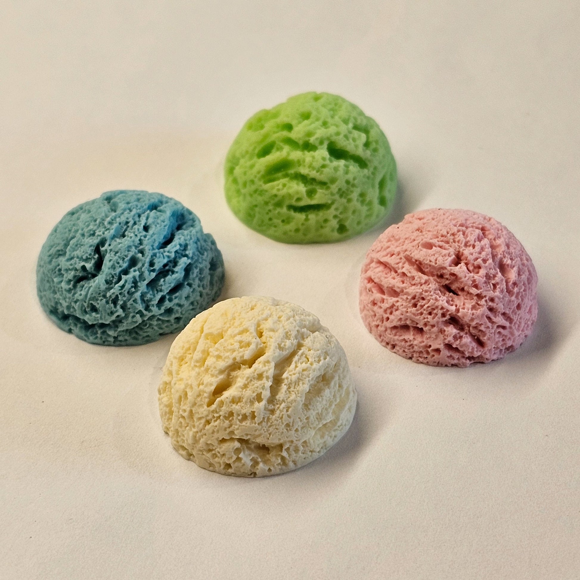4 pcs Ice Cream Scoop Cabochons Flat Back Resin 25mm #CAB055