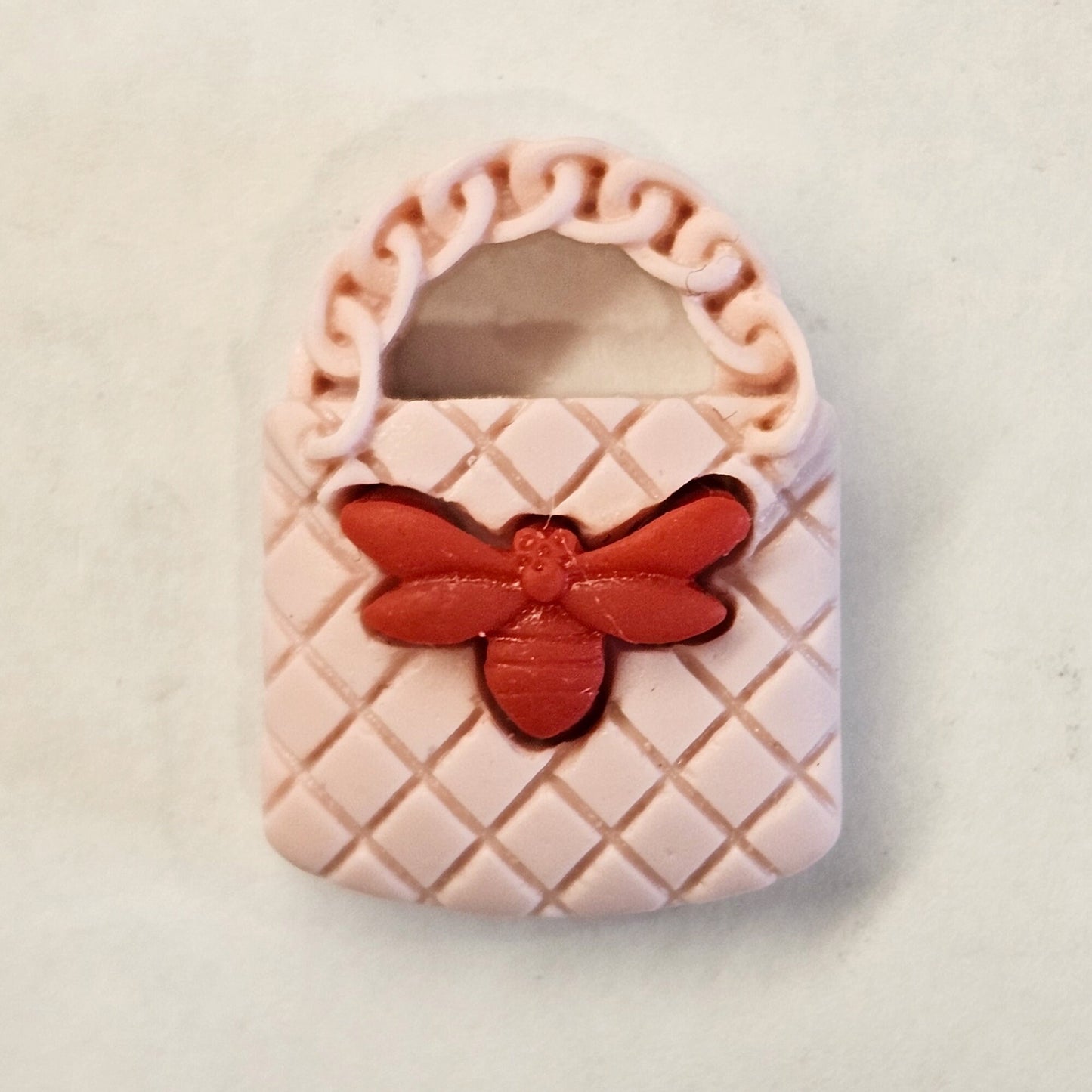 Doll Girls Dress Fashion Dusty Pink Set Cabochons Hat Purse Blouse Coat Bow Flat Back Resin 3 Pcs or 6 pcs Set #CAB069