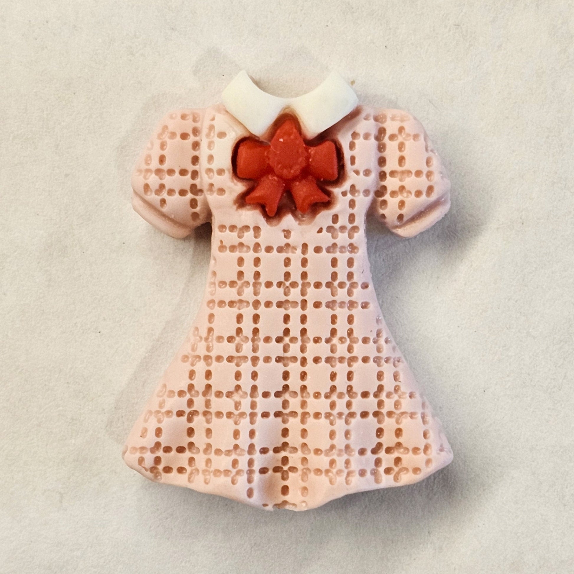 Doll Girls Dress Fashion Dusty Pink Set Cabochons Hat Purse Blouse Coat Bow Flat Back Resin 3 Pcs or 6 pcs Set #CAB069