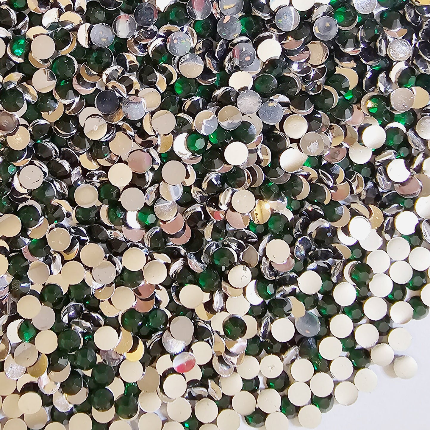 Bulk Flatback Resin Acrylic Rhinestones Non-Hotfix Emerald 2mm 3mm 4mm 5mm 6mm
