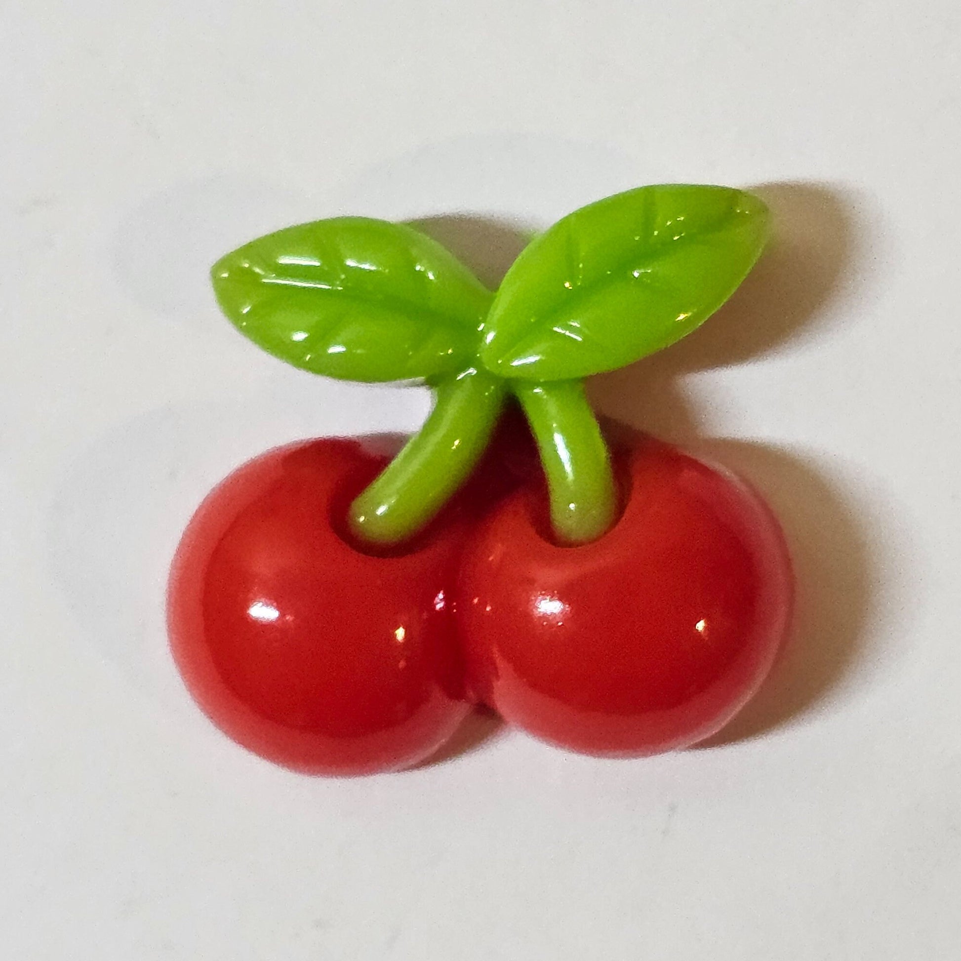 5/10/25 pcs Red Cherry Cabochons Flat Back Resin Fruit #CAB033