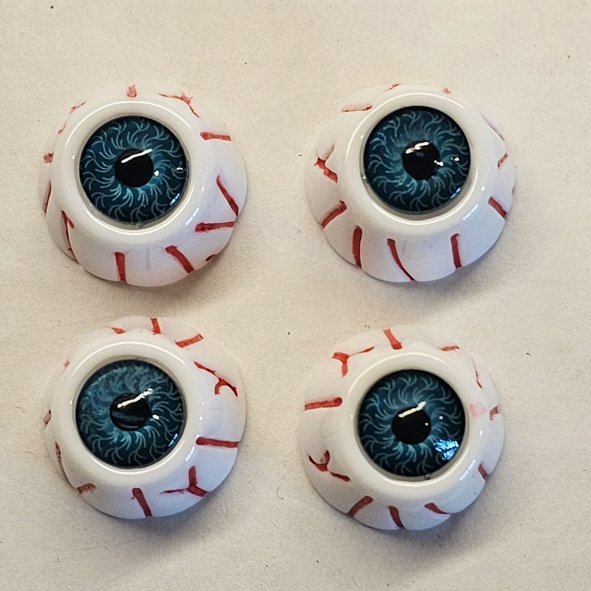4/10 Pcs Bloodshot Eye Ball Cabochons, Halloween Cabochons Resin Flatback Deco #CAB036