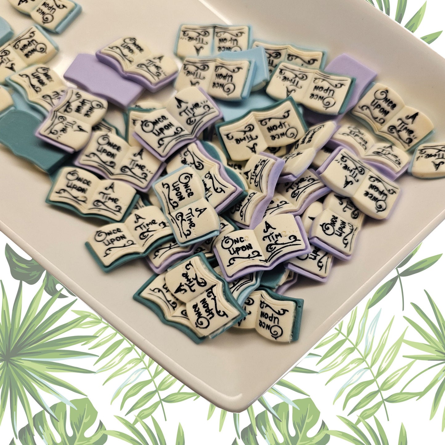 6/20 Pcs Once Upon a Time Story Book Cabochons Resin Flatback Deco #CAB067