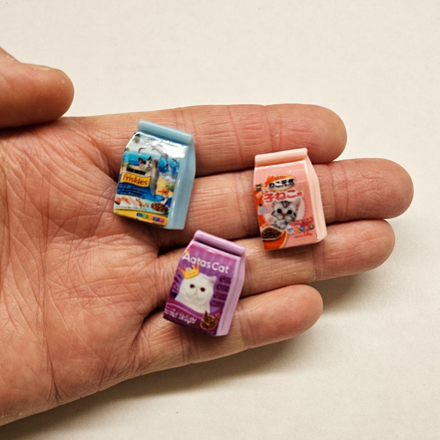 8 Pcs Pet Dog Food Cat Food Resin Charms Flatback Deco #CAB044