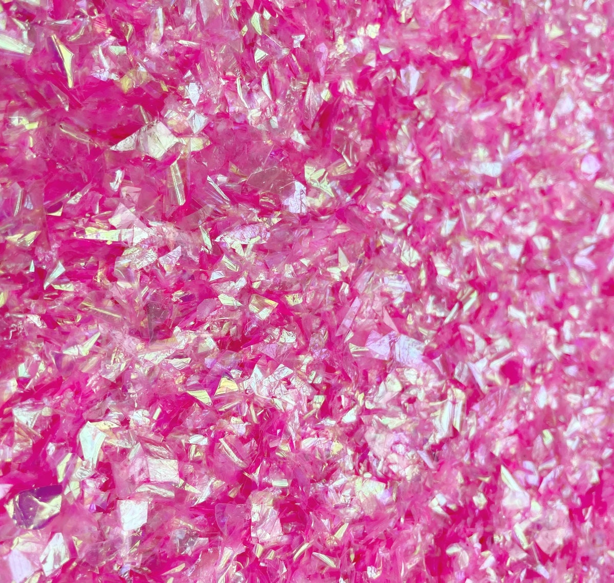 Pink Iridescent Mylar Flakes Holographic Sparkle Confetti Holographic 20g