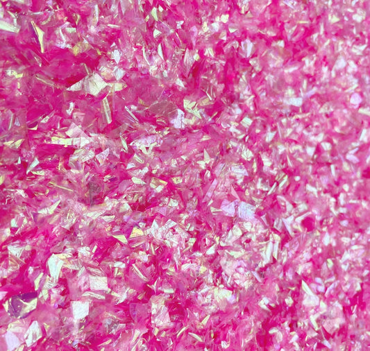 Pink Iridescent Mylar Flakes Holographic Sparkle Confetti Holographic 20g