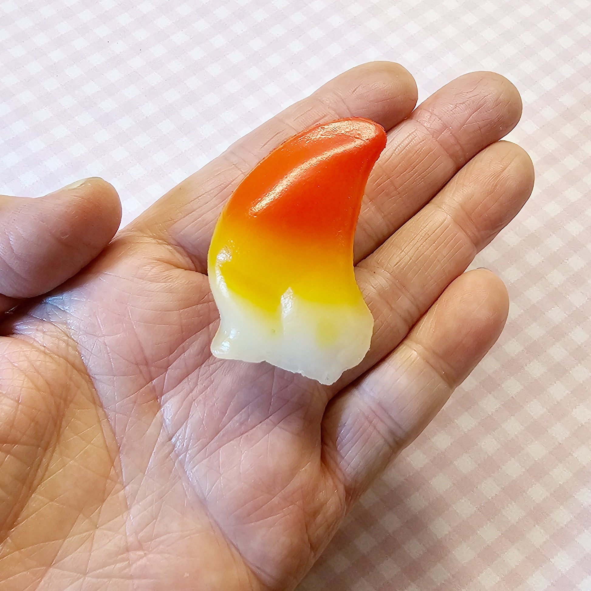 2 Pcs Fake Sushi Artificial Japanese Sushi Polymer Clay Food Surf Clam Hokkigai #CAB079