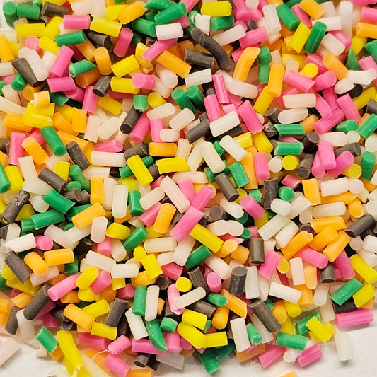 Colorful Polymer Clay Faux Fake sprinkles 20 gram container #SK001
