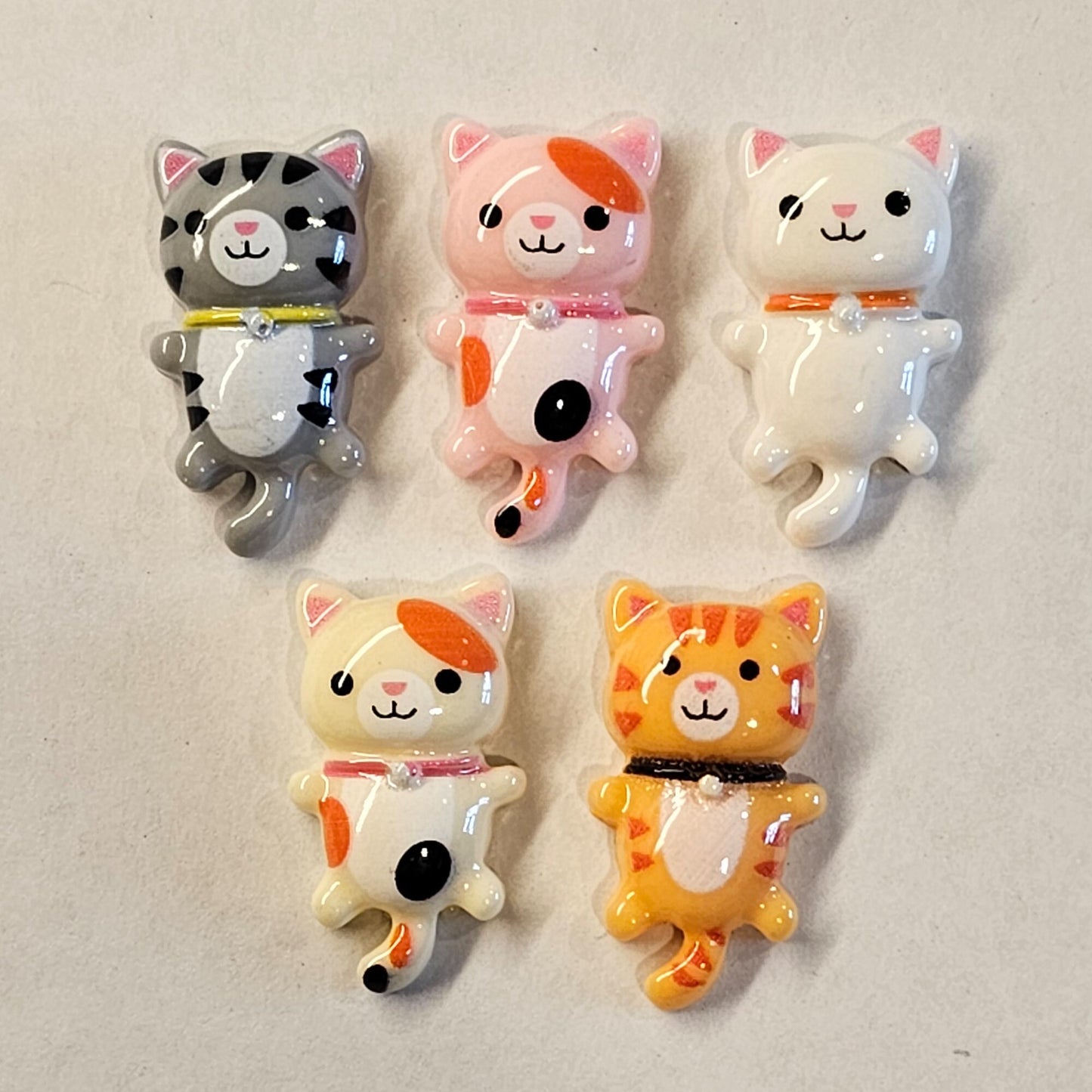 5/20 Pcs Kitty Kitten Cat Cabochons Resin Flatback Deco #CAB042