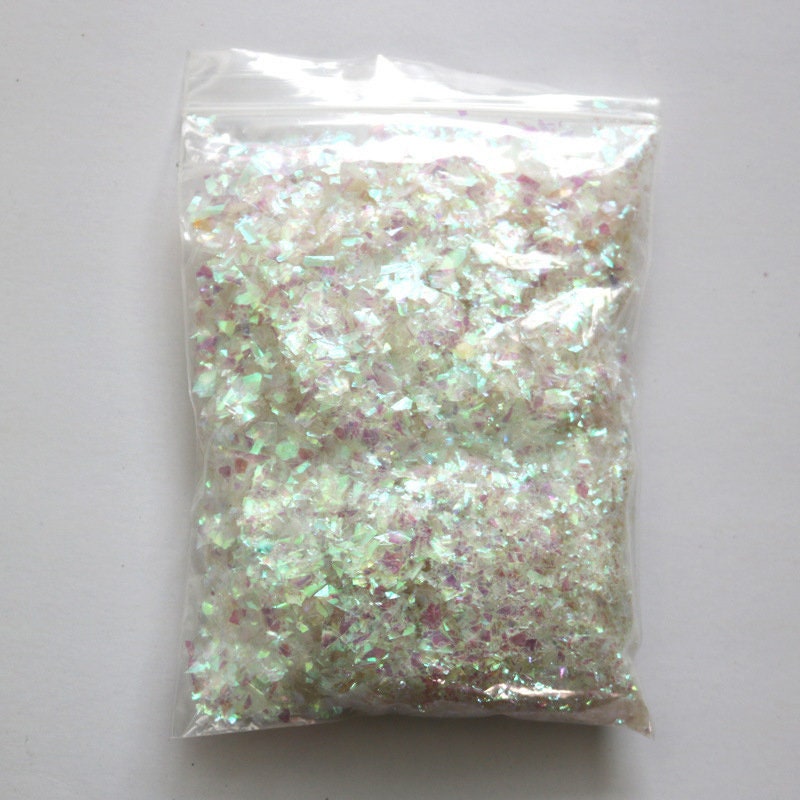 Iridescent Mylar Flakes Holographic Sparkle Confetti Holographic 20g