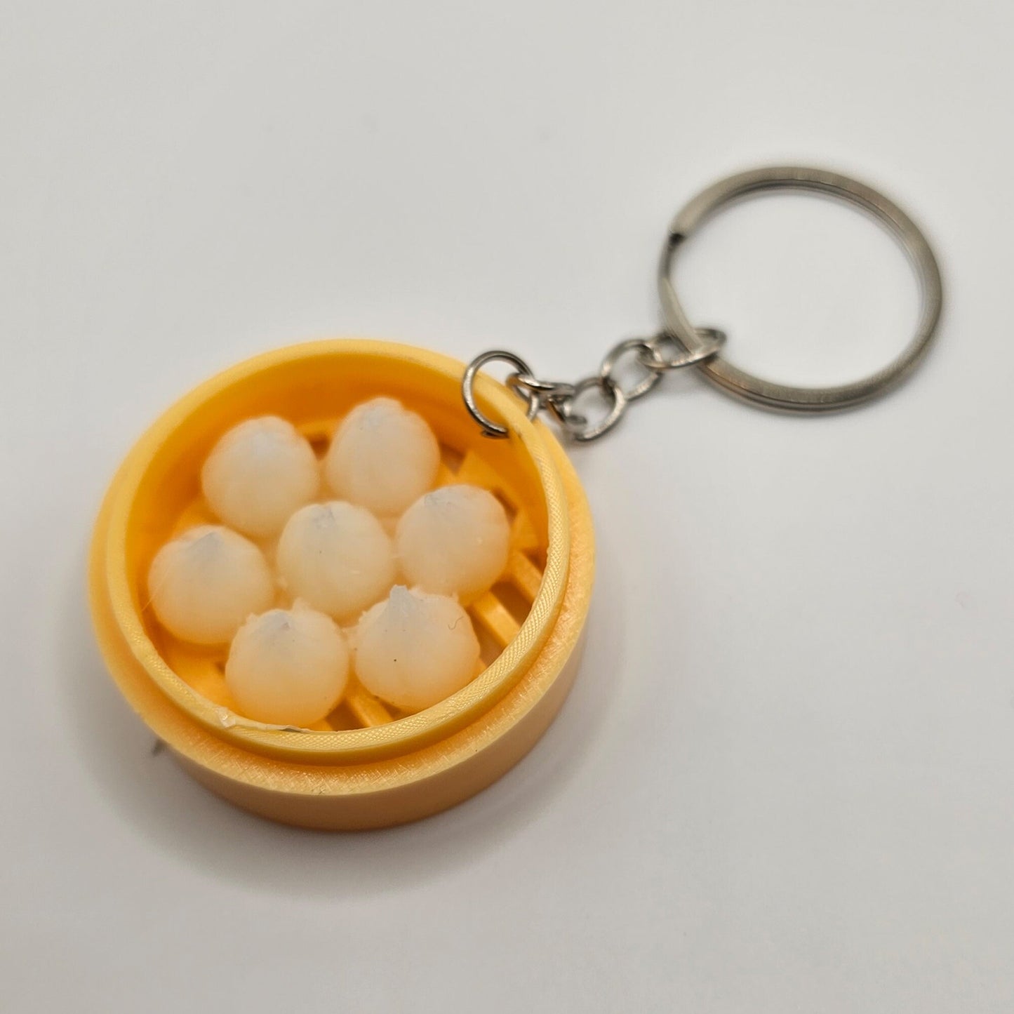1 Pc Miniature Dim Sum Buns Steamed Buns Dumpling Charms Key Chain #KR011