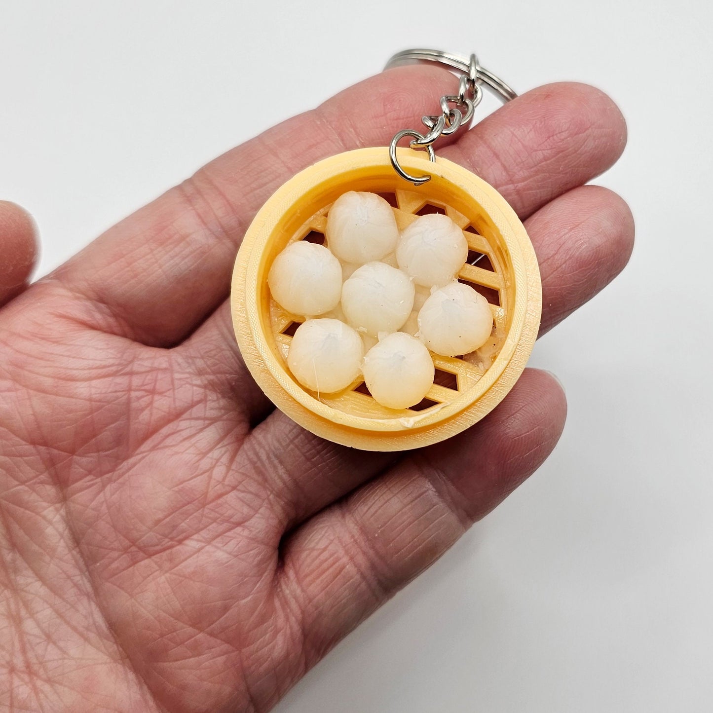 1 Pc Miniature Dim Sum Buns Steamed Buns Dumpling Charms Key Chain #KR011