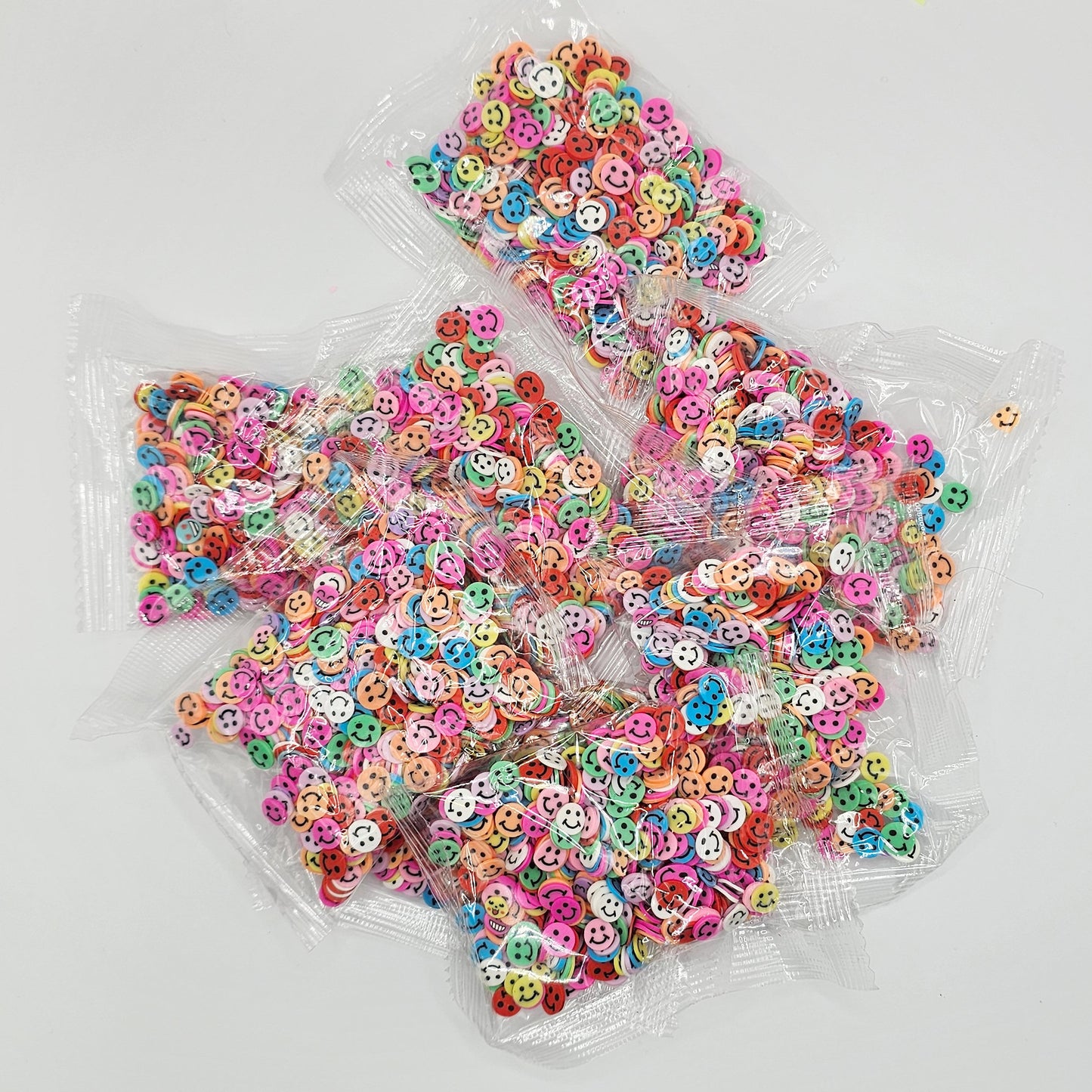 10/30 grams Multicolor Happy Smiley Face Polymer Clay Faux Fake Confetti Sprinkles Clay Slices Emoji Sprinkles #SK006