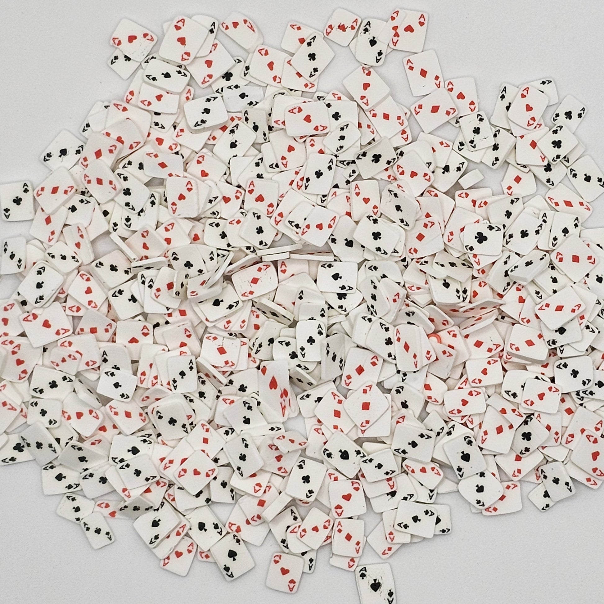 10/30/50 gram Play Card Poker Ace Casino Polymer Clay Faux Fake Confetti Sprinkles Clay Slices #SK010